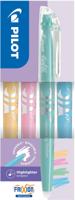 Pilot FriXion Light markeerstift Soft, doos van 4 stuks: roze, oranje, groen, blauw