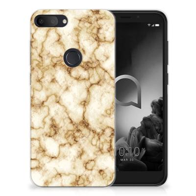 Alcatel 1S (2019) | TPU | Siliconen hoesje | Marmer Goud