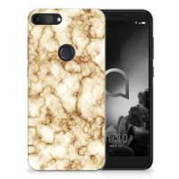 Alcatel 1S (2019) | TPU | Siliconen hoesje | Marmer Goud