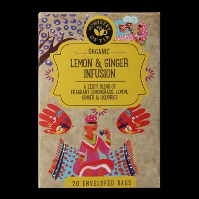 Ministry Of Tea Lemon & ginger bio 20 Zakjes