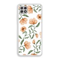 Peachy flowers: Samsung Galaxy A22 4G Transparant Hoesje