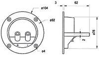 Visaton Ronde schroefterminal ST 77 1 stuk(s) - thumbnail