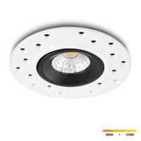 Trimless LED-inbouwspot Sola zwart 5W dim-to-warm