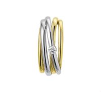 TFT Hanger Bicolor Goud Diamant 0.05ct H SI - thumbnail