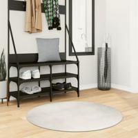 VidaXL Vloerkleed iza laagpolig scandinavisch ø 100 cm crèmekleurig