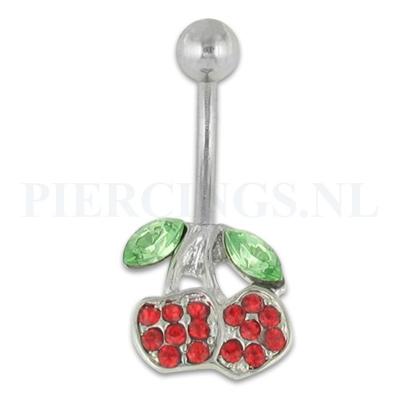 Navelpiercing kersen