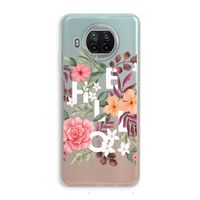 Hello in flowers: Xiaomi Mi 10T Lite 5G Transparant Hoesje