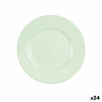 Dessertbord Luminarc Plumi Paradise Groen Glas Ø 19 cm (24 Stuks)
