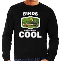 Dieren toekan sweater zwart heren - birds are cool trui