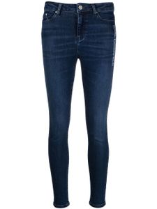 Karl Lagerfeld jean skinny à taille mi-haute - Bleu