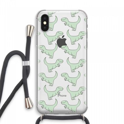 Dinos: iPhone XS Max Transparant Hoesje met koord
