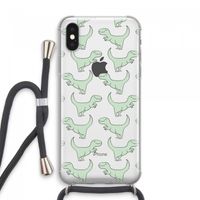 Dinos: iPhone XS Max Transparant Hoesje met koord
