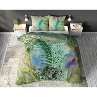 Dekbedovertrek Jungle - Fotoprint - Met knoopsluiting, incl. kussenslopen - Multi - Lits-jimeaux 240 x 220 cm + 2 slopen - thumbnail