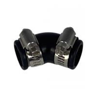 Air Aqua Flexibele Rubber Vijverbocht 45° 32mm - Weerbestendig en Duurzaam - Ideaal voor Vijversysteem
