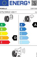 Pirelli P-zero b xl 275/35 R22 104Y PI2753522ZZEROBXL Pirelli P-zero b xl 275/35 R22 104Y PI2753522ZZEROBXL