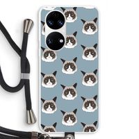 It's a Purrr Case: Huawei P50 Transparant Hoesje met koord It's a Purrr Case: Huawei P50 Transparant Hoesje met koord