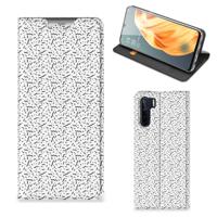 OPPO Reno3 | A91 | Hoesje met Magneet | Stripes Dots
