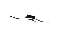 Trio Led plafondlampRoute 2-lichts zwart 4000K - R62472432