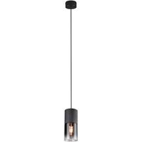 LED Hanglamp - Trion Borin - E27 Fitting - Rond - Mat Zwart - Aluminium - thumbnail