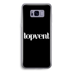 Topvent Zwart: Samsung Galaxy S8 Plus Transparant Hoesje