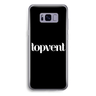 Topvent Zwart: Samsung Galaxy S8 Plus Transparant Hoesje