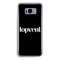 Topvent Zwart: Samsung Galaxy S8 Plus Transparant Hoesje