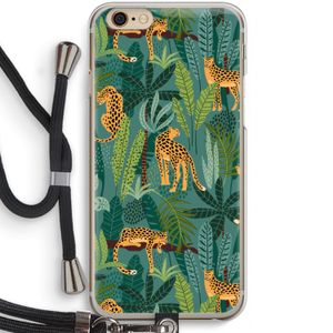 Luipaard 2: iPhone 6 / 6S Transparant Hoesje met koord