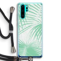 Palmbladeren: Huawei P30 Pro Transparant Hoesje met koord