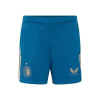 Castore Feyenoord Pre-Match Trainingsbroekje 2025-2026 Kids Donkerblauw Grijs