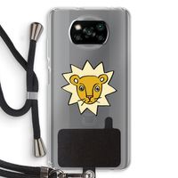 Kleine leeuw: Xiaomi Poco X3 NFC Transparant Hoesje met koord