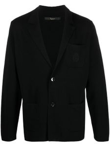 Billionaire blazer en maille à simple boutonnage - Noir