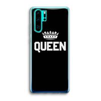 Queen zwart: Huawei P30 Pro Transparant Hoesje