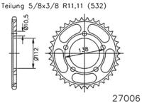 ESJOT Chain wheel 532 48z steel black