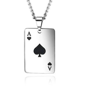 Zilverkleurige Cubaanse Schakelketting met Aas Hanger Zwart