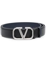 Valentino Garavani ceinture réversible à détail Vlogo - Noir