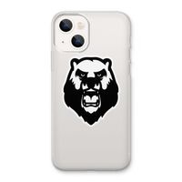 Angry Bear (white): iPhone 13 Transparant Hoesje