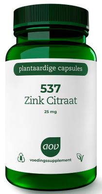 AOV 537 Zink Citraat 25mg Vegacaps