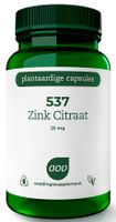 AOV 537 Zink Citraat 25mg Vegacaps