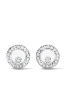 Chopard 18kt white gold Happy Diamonds Icons ear pins - Argent