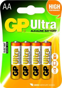 GP 15AU-2U4 AA Ultra Alkaline batterijen 1.5 V (4 stuks)