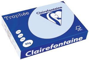 Clairefontaine Trophée gekleurd papier, A4, 80 g, 500 vel, azuurblauw