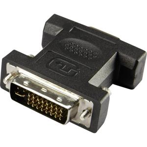 Renkforce RF-4212222 DVI / VGA Adapter [1x DVI-stekker 24+5-polig - 1x VGA-bus] Zwart