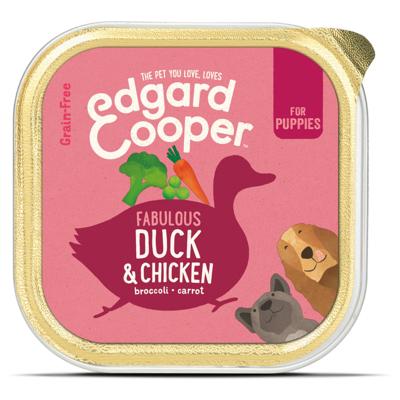 Hond kuipje pup eend box 150g - Edgard en cooper