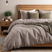 Dekbedovertrek Percale - Eenpersoons (140x200 cm) - Taupe Percale katoen - Dessin: Luxe, Wafel - Primaviera Deluxe - Dekbed-Discounter.nl Dekbedovertrek Percale - Eenpersoons (140x200 cm) - Taupe Percale katoen - Dessin: Luxe, Wafel - Primaviera Deluxe - Dekbed-Discounter.nl