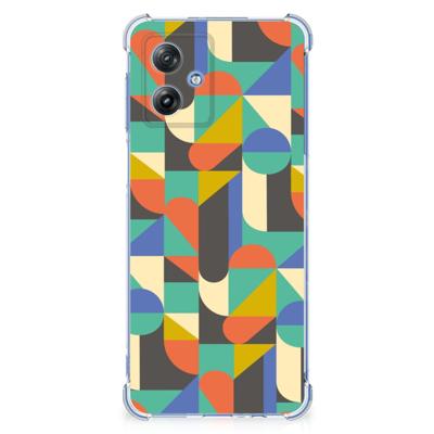 Motorola Moto G54 Doorzichtige Silicone Hoesje Funky Retro Motorola Moto G54 Doorzichtige Silicone Hoesje Funky Retro