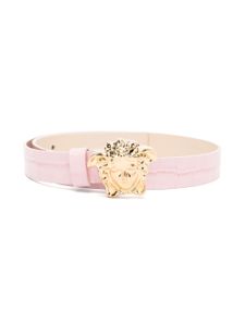 Versace Kids ceinture en cuir à motif Medusa Head - Rose