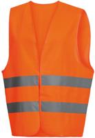 NITRAS SAFETY Safety vest polyester siz orange i. polybag