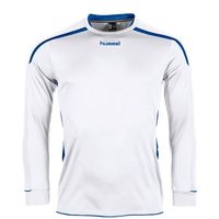 Hummel 111005 Preston Shirt l.m. - White-Royal - XL