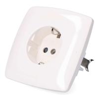 Plug-in basis F-line Wit 16 A Schuko