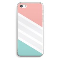 Strepen pastel: iPhone 5 / 5S / SE Transparant Hoesje